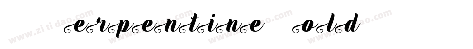 VNISerpentine BoldI字体转换